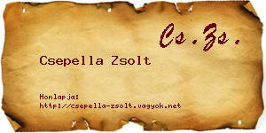 Csepella Zsolt névjegykártya