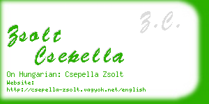 zsolt csepella business card